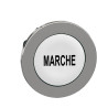 tête BP flush marqué blanc - ZB4FA142 Schneider Electric