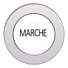 tête BP flush marqué blanc - ZB4FA142 Schneider Electric