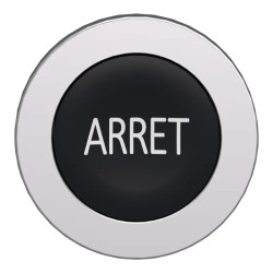 Harmony XB4 - tête bouton poussoir à impulsion - flush - marqué - noir - ZB4FA233 Schneider Electric