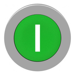 Harmony XB4 - tête bouton poussoir à impulsion - flush - marqué - vert - ZB4FA331 Schneider Electric