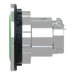 Harmony XB4 - tête bouton poussoir à impulsion - flush - marqué - vert - ZB4FA331 Schneider Electric