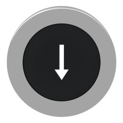 Harmony XB4 - tête bouton poussoir à impulsion - flush - marqué - noir - ZB4FA335 Schneider Electric