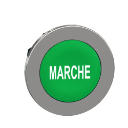 Harmony XB4 - tête bouton poussoir à impulsion - flush - marqué - vert - ZB4FA342 Schneider Electric
