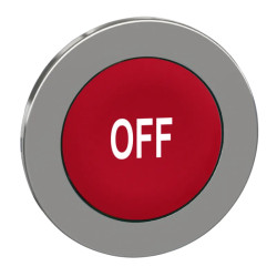 tête BP flush marqué rouge - ZB4FA435 Schneider Electric