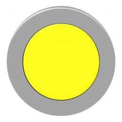 Harmony XB4 - tête bouton poussoir à impulsion - flush - jaune - ZB4FA5 Schneider Electric