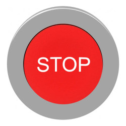 tête BP flush dép marqué rouge - ZB4FL434 Schneider Electric