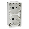 Mureva Styl - Boîte 2 postes verticale - saillie - IP55 - IK08 - blanc - MUR39912 Schneider Electric