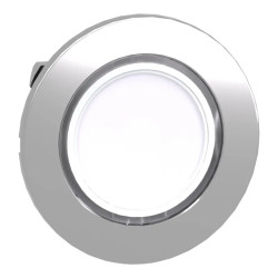 Harmony XB4 - tête bouton poussoir lum DEL - flush - blanc - ZB4FW313 Schneider Electric