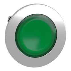 Harmony XB4 - tête bouton poussoir lum DEL - flush - vert - ZB4FW333 Schneider Electric