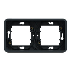 Cadre 2P gris horizon encastré - MUR34101 Schneider Electric
