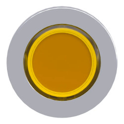 Harmony XB4 - tête bouton poussoir lum DEL - flush - jaune - ZB4FW383 Schneider Electric