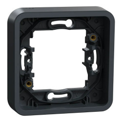 Mureva Styl - Cadre 1 poste - encastré - IP55 - IK08 - gris - MUR34107 Schneider Electric
