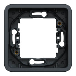 Mureva Styl - Cadre 1 poste - encastré - IP55 - IK08 - gris - MUR34107 Schneider Electric