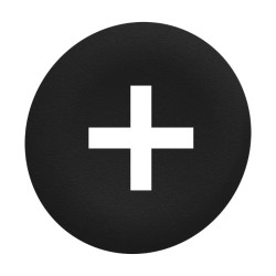 black plain cap and for flush pushbutton - ZBAF2934 Schneider Electric