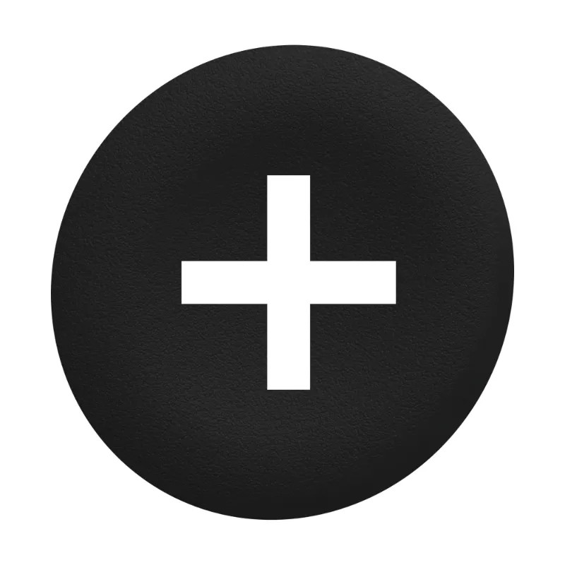 black plain cap and for flush pushbutton - ZBAF2934 Schneider Electric