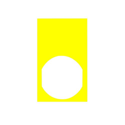 Harmony - Etiquette 30 x 50 jaune pour marquage noir - ZBY61101 Schneider Electric