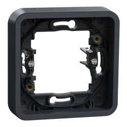 Mureva Styl - Cadre 1 poste à griffes - encastré - IP55 - IK08 - gris - MUR34108 Schneider Electric