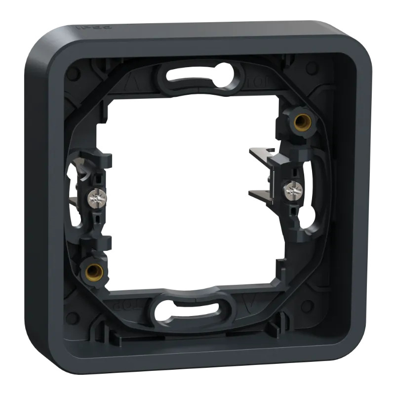 Mureva Styl - Cadre 1 poste à griffes - encastré - IP55 - IK08 - gris - MUR34108 Schneider Electric