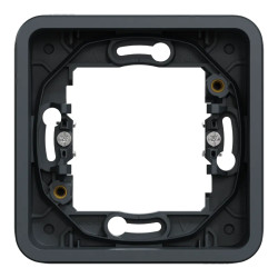 Mureva Styl - Cadre 1 poste à griffes - encastré - IP55 - IK08 - gris - MUR34108 Schneider Electric