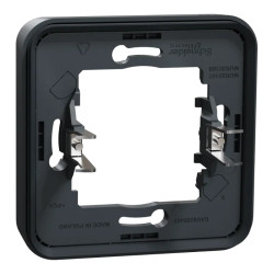 Mureva Styl - Cadre 1 poste à griffes - encastré - IP55 - IK08 - gris - MUR34108 Schneider Electric