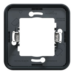 Mureva Styl - Cadre 1 poste à griffes - encastré - IP55 - IK08 - gris - MUR34108 Schneider Electric