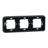 Cadre 3P gris horizon encastré - MUR34109 Schneider Electric