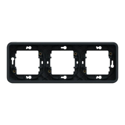 Cadre 3P gris horizon encastré - MUR34109 Schneider Electric