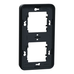 Mureva Styl - Cadre 2 postes vertical - encastré - IP55 - IK08 - gris - MUR34151 Schneider Electric