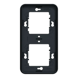 Mureva Styl - Cadre 2 postes vertical - encastré - IP55 - IK08 - gris - MUR34151 Schneider Electric