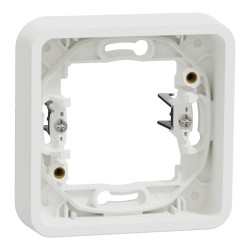 Mureva Styl - Cadre 1 poste à griffes - encastré - IP55 - IK08 - blanc - MUR39108 Schneider Electric