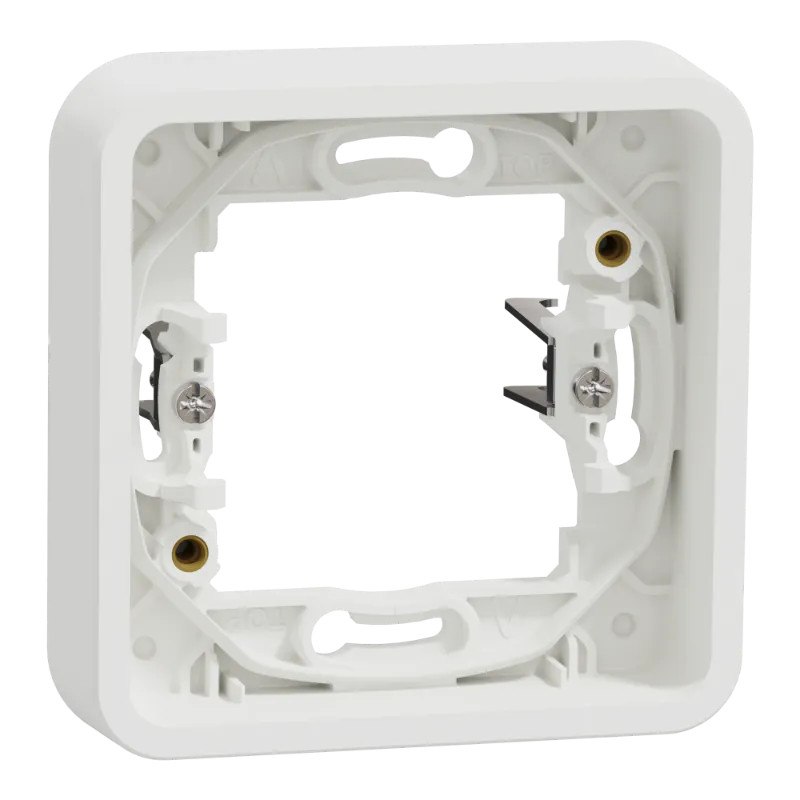 Mureva Styl - Cadre 1 poste à griffes - encastré - IP55 - IK08 - blanc - MUR39108 Schneider Electric
