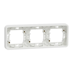 Cadre 3P blanc horizo encastré - MUR39109 Schneider Electric