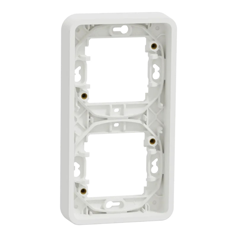 Mureva Styl - Cadre 2 postes vertical - encastré - IP55 - IK08 - blanc - MUR39151 Schneider Electric