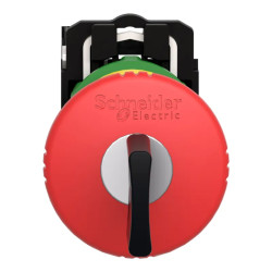 Harmony - bouton arrêt d'urgence à clé XB5 - rouge - XB5AS9442 Schneider Electric
