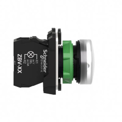 Harmony XB5 - voyant lumineux DEL - Ø22 - blanc - 24V - vis étrier - XB5AVB1 Schneider Electric