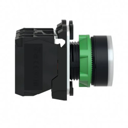 Harmony bt-pous lumineux blanc Ø22 - impulsion - 120V - 1O+1F - XB5AW31G5 Schneider Electric
