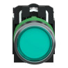 Harmony bt-pous lumineux vert Ø22 - impulsion - inf. ou egal250 V - 1O+1F - XB5AW3365 Schneider Electric