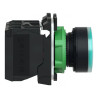 Harmony bt-pous lumineux vert Ø22 - impulsion - inf. ou egal250 V - 1O+1F - XB5AW3365 Schneider Electric