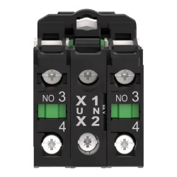 Harmony - Bouton poussour lumineux, verte, 24v - XB5AW33B3 Schneider Electric