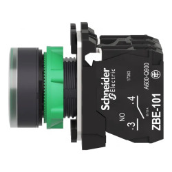 Harmony - Bouton poussour lumineux, verte, 24v - XB5AW33B3 Schneider Electric