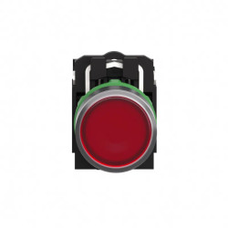 Harmony bt-pous lumineux rouge Ø22 - impulsion - 24V - 1O+1F - XB5AW34B5 Schneider Electric