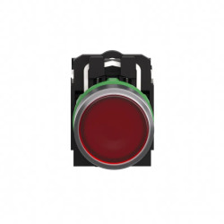 Harmony bt-pous lumineux rouge Ø22 -impulsion - 120V - 1O+1F - XB5AW34G5 Schneider Electric