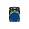 Harmony bt-pous lumineux bleu Ø22 - impulsion - 24V - 1O+1F - XB5AW36B5 Schneider Electric