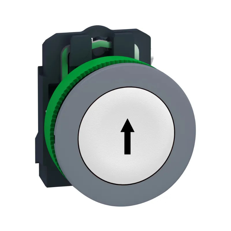 BP impuls Ø22 blanc marqué 1F - XB5FA3341C0 Schneider Electric