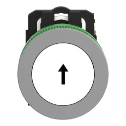 BP impuls Ø22 blanc marqué 1F - XB5FA3341C0 Schneider Electric