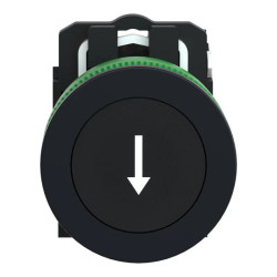 BP impuls flush noir 1F - XB5FA3351 Schneider Electric