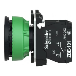 BP impuls flush noir 1F - XB5FA3351 Schneider Electric