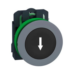 BP impuls flush Ø22 noir 1F - XB5FA3351C0 Schneider Electric