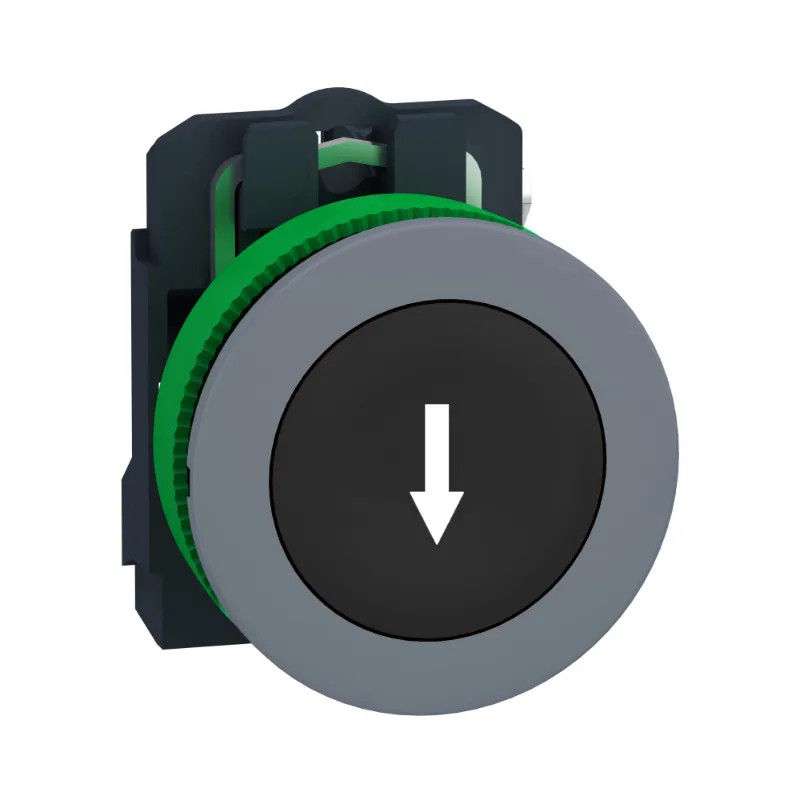 BP impuls flush Ø22 noir 1F - XB5FA3351C0 Schneider Electric