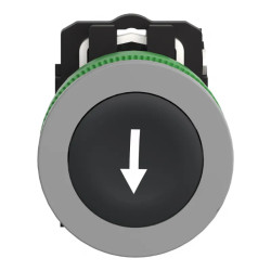 BP impuls flush Ø22 noir 1F - XB5FA3351C0 Schneider Electric